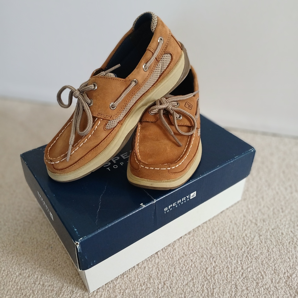 Sperry Kids Tan Boat Shoes